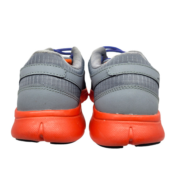 Nike Shoes Kids 5.5 Gray Red Unisex Flex Running Workout Sneakers Tennis Sports - Picture 5 of 10